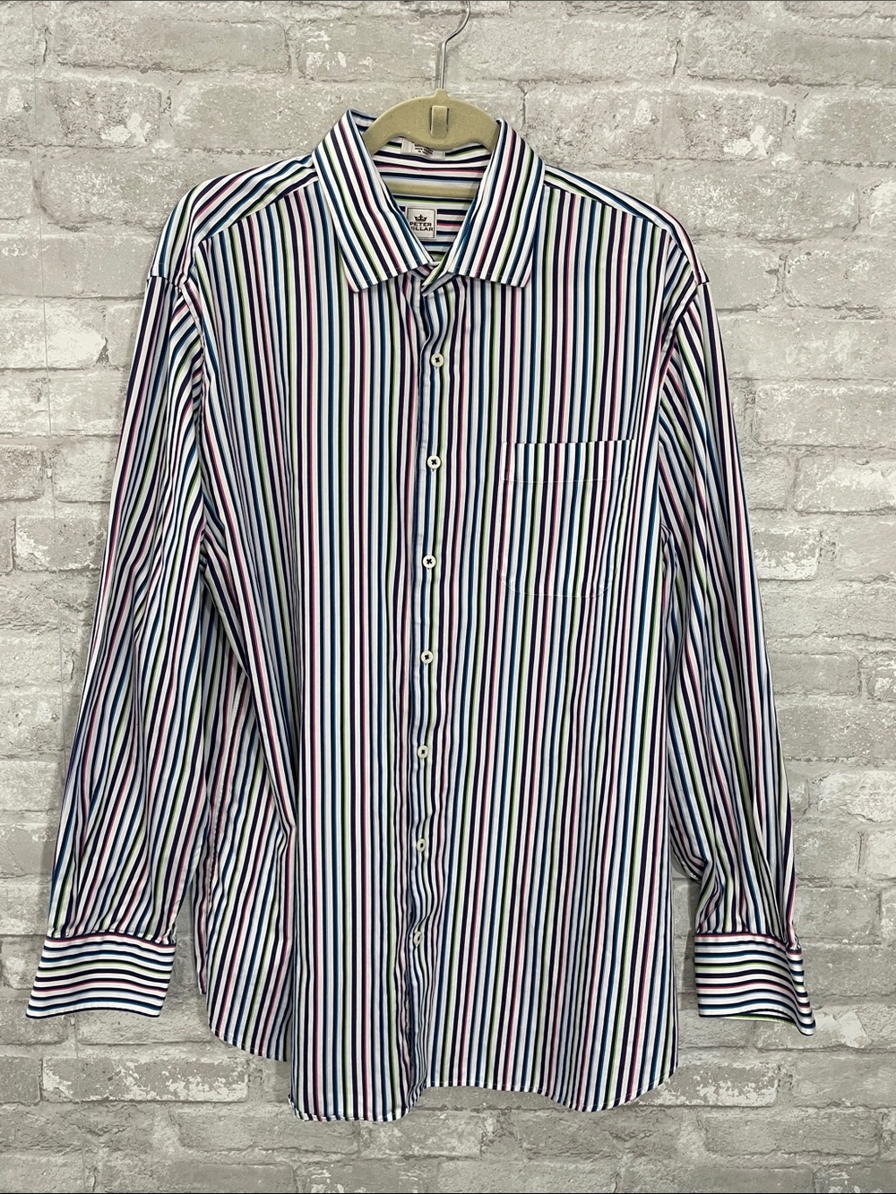 Peter Millar Multi-Stripe Men's Button-Up Shirt - Classic Collared Shirt